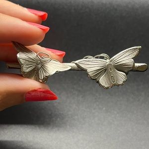 Vintage Brooch / Pin Signed GIOVANNI Pair of Butterflies